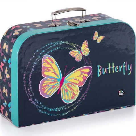 Detský kufrík lamino 34 cm OXY Style Mini Motýľ