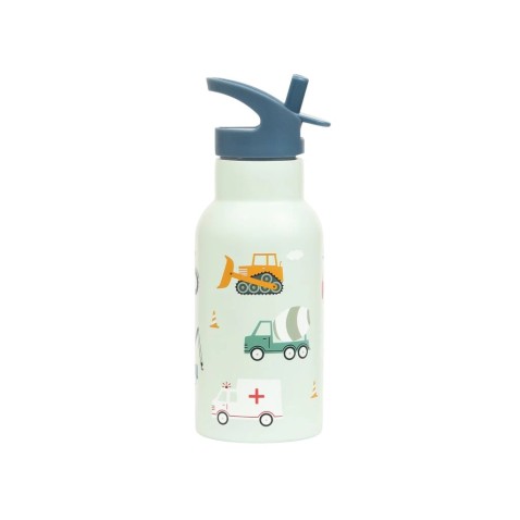 A Little Lovely Company - antikorová fľaša na pitie, 350 ml - vozidlá