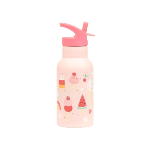 A Little Lovely Company - antikorová fľaša na pitie, 350 ml - zmrzlina