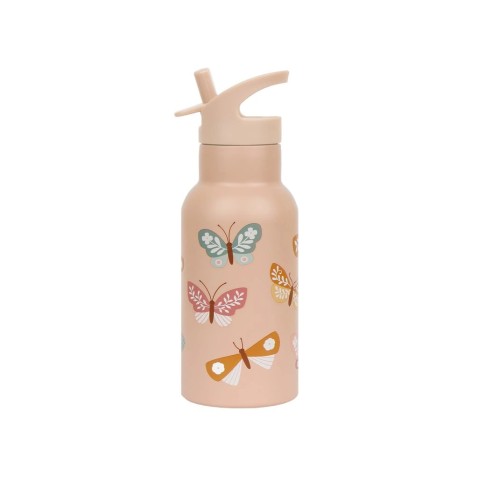 A Little Lovely Company - antikorová fľaša na pitie, 350 ml - motýliky