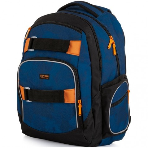 Študentský batoh OXY Style Camo blue