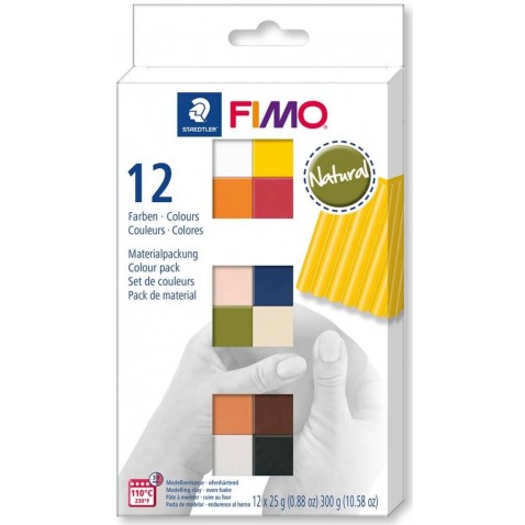 Fimo soft - sada 12 farieb Natural