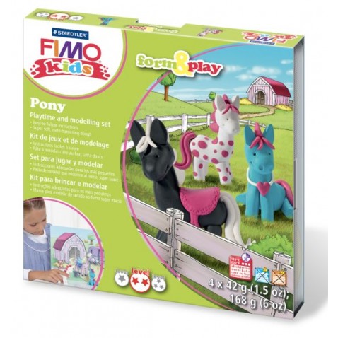 Sada Fimo kids Form & Play Poníkovia