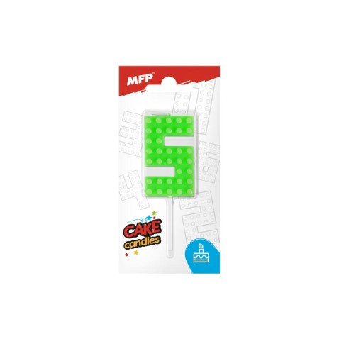 Sviečka na tortu MFP blok č. 5 zelená