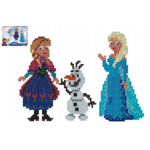 Zažehľovacie korálky 4000ks + 2 podložky Ľadové kráľovstvo / Frozen