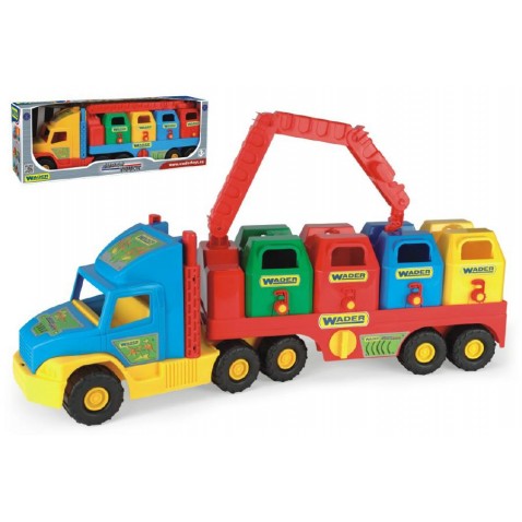 Auto Super Truck smetiari 75cm v krabici Wader