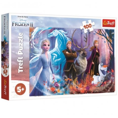 Puzzle Ľadové kráľovstvo II / Frozen II 100 dielikov