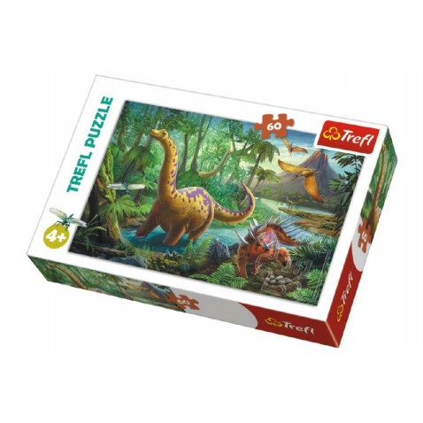 Puzzle Dinosauri 33x22cm 60 dielkov