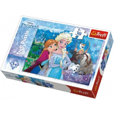 Puzzle Frozen / Ľadové kráľovstvo 27x20cm 30 dielikov