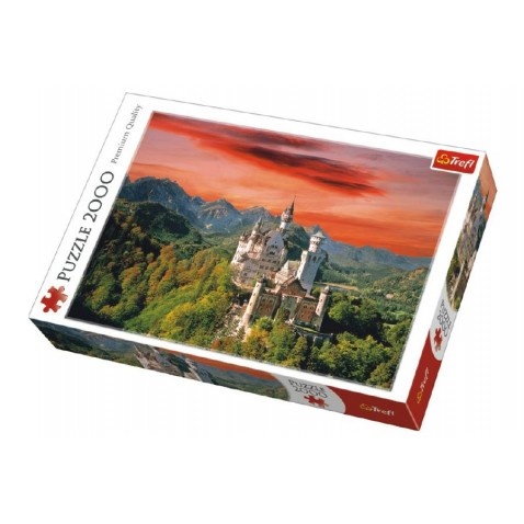 Puzzle Zámok Neuschwanstein, Nemecko 2000 dielikov 96x68cm