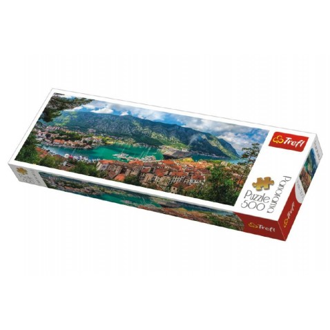 Puzzle Kotor, Montenegro panoráma 500 dielikov 66x23,7cm