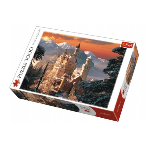 Puzzle Zimné zámok Neuschwanstein 3000 dielikov 116x85cm