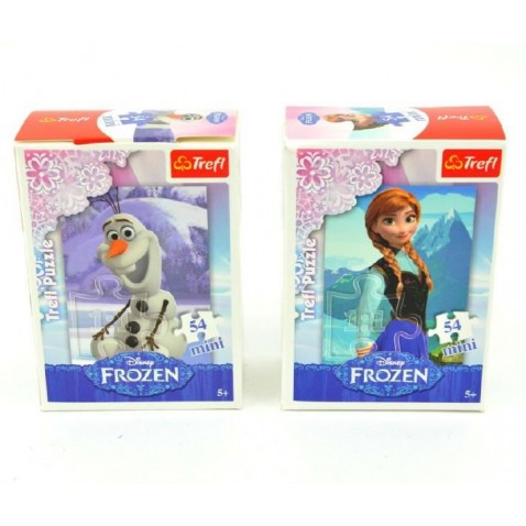 Maxi Puzzle Ľadové kráľovstvo / Frozen 13x20cm 54 dielikov 4 druhy v krabičke 40ks v boxe