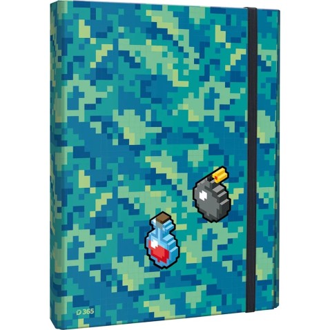 Box na zošity s chlopňou A4 Pixel Quest