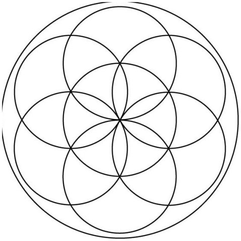 Maľovanie pieskom šablóna Mandala Z