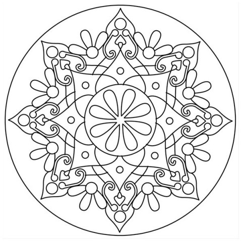 Maľovanie pieskom šablóna Mandala Y