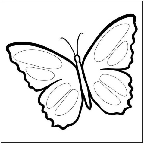 Maľovanie pieskom šablóna Motýlik II.