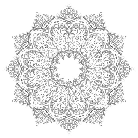 Maľovanie pieskom šablóna Mandala pre náročných