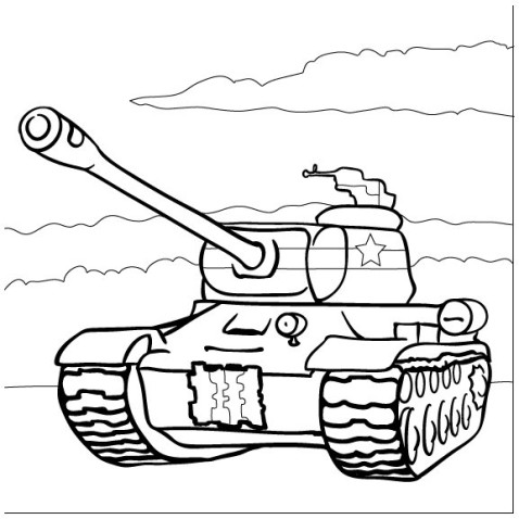 Maľovanie pieskom šablóna Tank