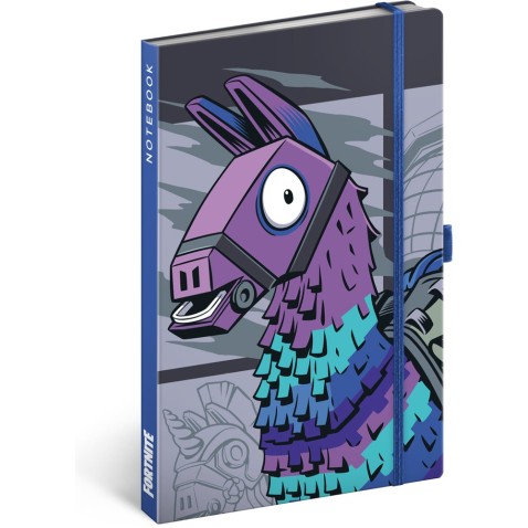 NOTIQUE Zápisník Fortnite – Llama, linajkový, 13 × 21 cm