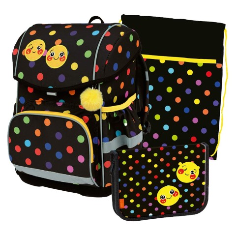 Aktovka pre prváka Stil Smiley, 3dielny set