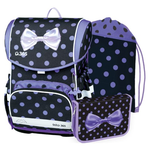 Školská taška pre prváka Stil Smile Cute bow set