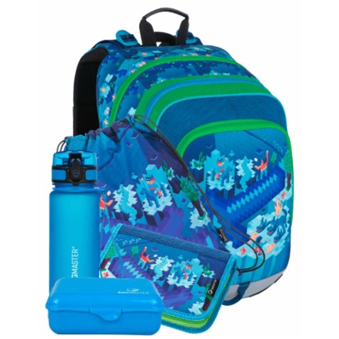 Školský batoh Bagmaster ALFA 21 B veľký SET