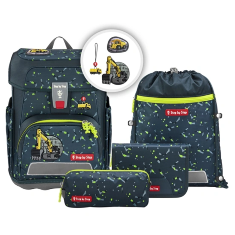 Školská taška Step by Step CLOUD Bagger Rocco, 5 dielny set, AGR certifikát