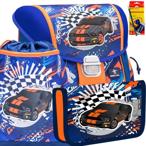 Školský batoh BELMIL 403-13 Speed Racing - SET