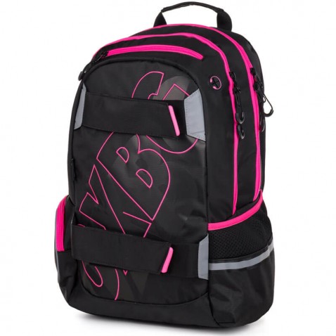 Študentský batoh OXY Sport BLACK LINE pink