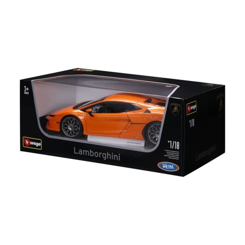 Bburago - Autá HOBBY, Lamborghini Temerario, oranžová, 1:18