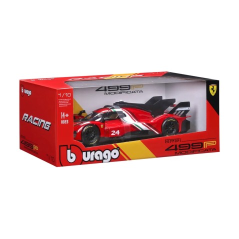 Bburago - RACING, FERRARI 499P MODIFICATA, červená, 1:18