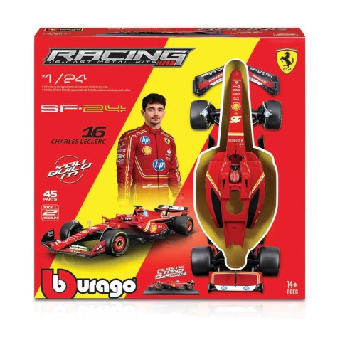 Bburago - RACING MODEL KIT, Formula Ferrari SF24 (2024), #16 Charles Leclerc, 1:24