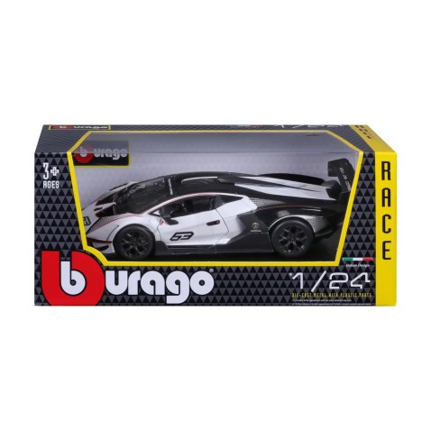 Bburago - RACE, Lamborghini Essenza SCV12, perleťovo biela-čierna, 1:24