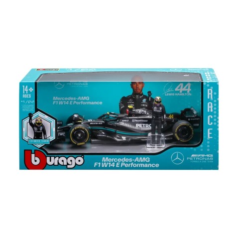 Bburago - RACE Formula 1, Mercedes-AMG W14 E Performance (2023) #44 Hamilton, 1:24