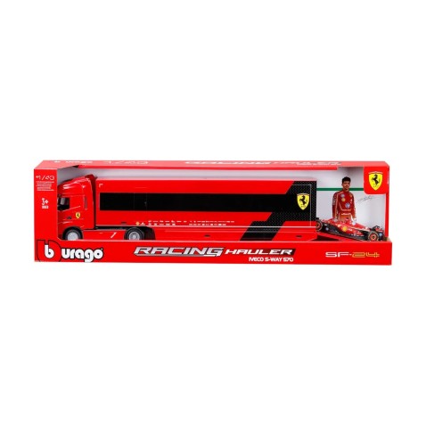 Bburago – RACE Ťahač Iveco S Way - F1 Ferrari SF-24.2024, 16 Charles Leclerc, 1:43