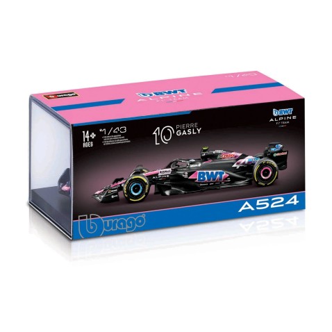 Bburago - RACE Formula 1, Team Alpine A524 (2024), #10 Pierre Gasly, 1:43