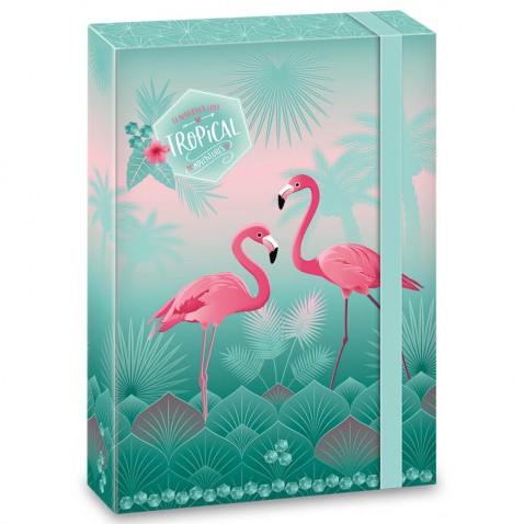 Box na zošity A4 Pink Flamingo