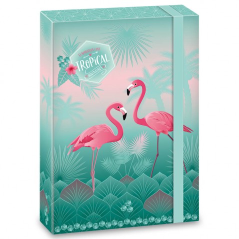 Box na zošity A5 Pink Flamingo