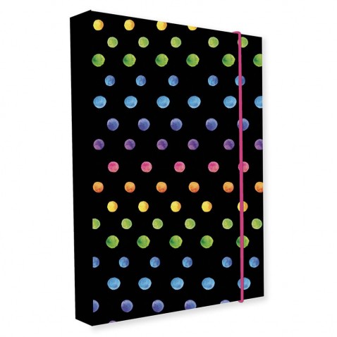Box na zošity A4 Jumbo Dots colors