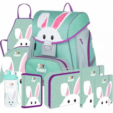 Školská taška Oxybag PREMIUM Oxy Bunny 8dielny set