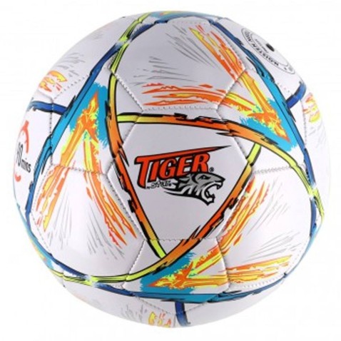 Lopta futbalová farebná šitá koža 23cm veľ. 5