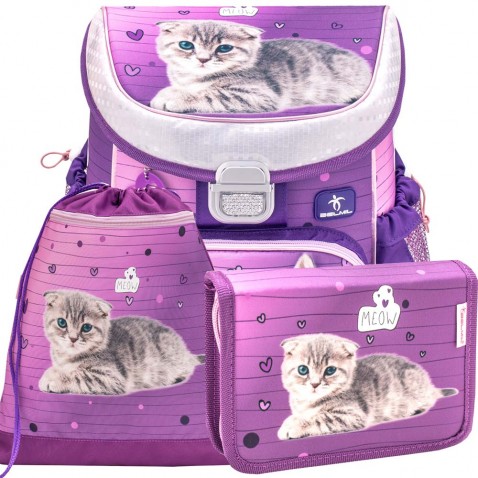 Školský batoh Belmil MiniFit 405-33 Little Catty SET