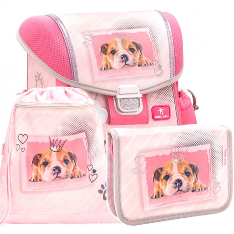 Školský batoh BELMIL 403-13 My sweet Puppy pink - SET