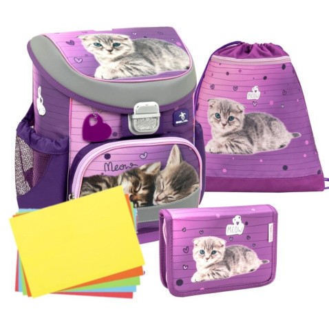 Školská taška pre prváka Belmil MiniFit 405-33 Little Caty SET