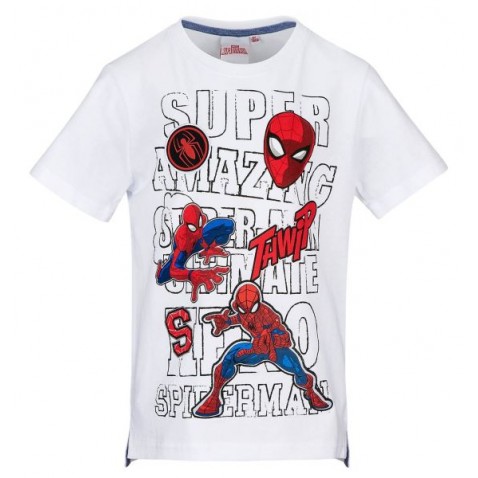 Tričko Spiderman KR bielé