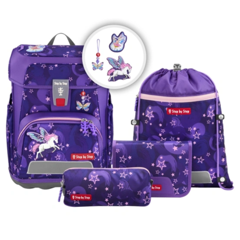 Aktovka Step by Step CLOUD Pegasus Liv, 5 dielny set, AGR certifikát