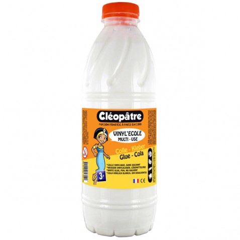 Biele PVA lepidlo CLEOPATRE VINYL'ECOLE 1 Kg