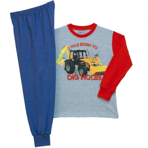 Pyžamo Traktor s lyžicami