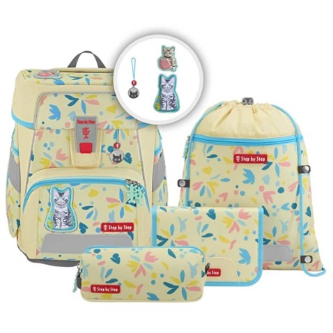 Aktovka pre prváka Step by Step Cat Lilly SPACE - 5dielny set